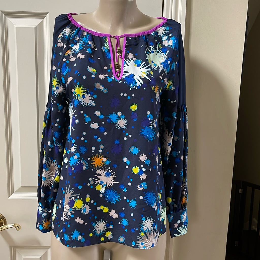 Matthew Williamson For Impulse Macys Starburst Blouse, Small